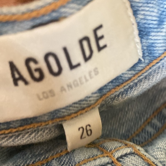 AGOLDE Jamie High Rise Classic Jeans in Shakedown Sz 26 - Picture 7 of 8